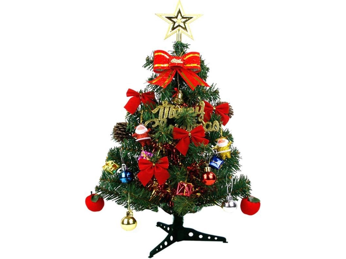 Pequeño Árbol De Navidad Artificial Con Adornos Básicos Para Las Fiestas Navideñas (60 Cm)