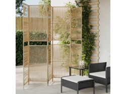 Biombo de 6 paneles de ratán beige Wsd217238 Lovely Home