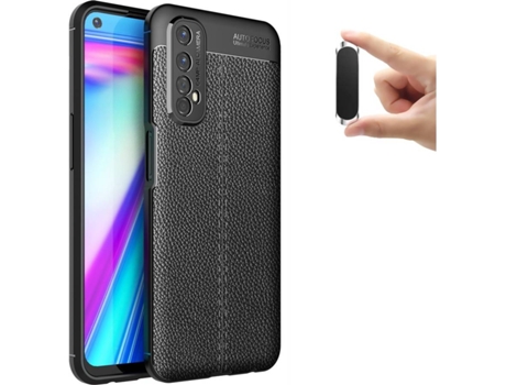Carcasa y Soporte Realme 7 Rugged Leather Negro