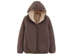 2026-chaquetas De Mujer Con Forro Polar Y Capucha Abrigos Exteriores De Mezcla De Algodón