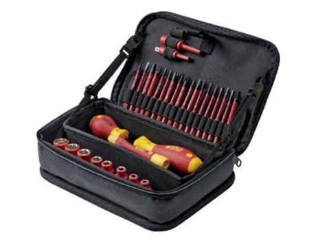 WIHA Juego de herramientas slimVario® electric en surtido de 32 uds., incl. bolsa funcional (43465)