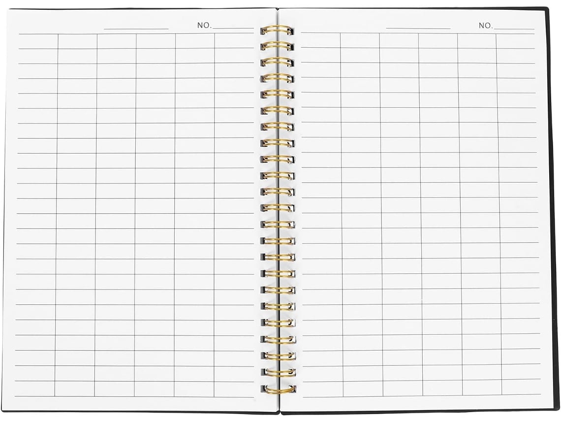 Caderno Organizador De Inventário Solustre Para Fácil Gestão De Estoque Com Capa Em Pp E Espaço Pautado Para Anotações,