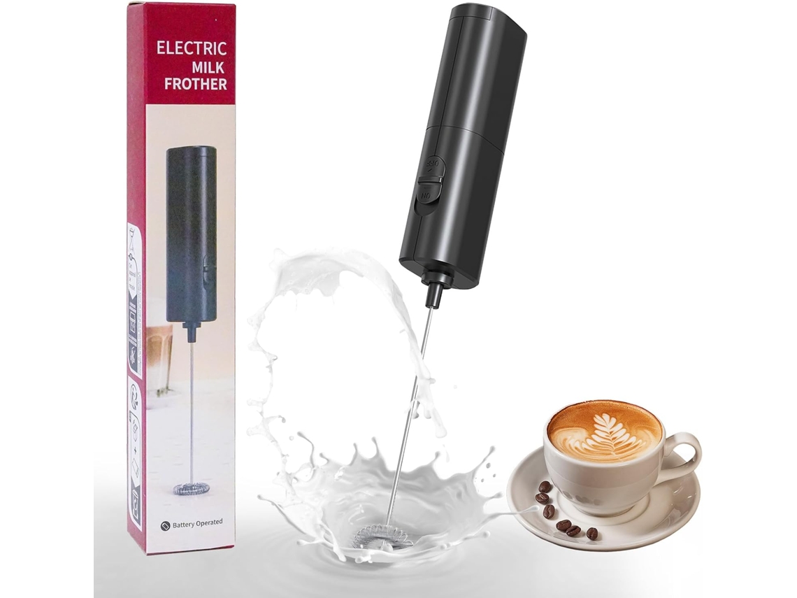 Espumador de leche, batidora eléctrica recargable por USB, ideal para café, capuchino y chocolate caliente.