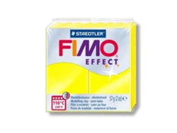 Pasta Fimo 57 G Efecto Amarillo Neón Grano Creativo En Un Tous Du Talent