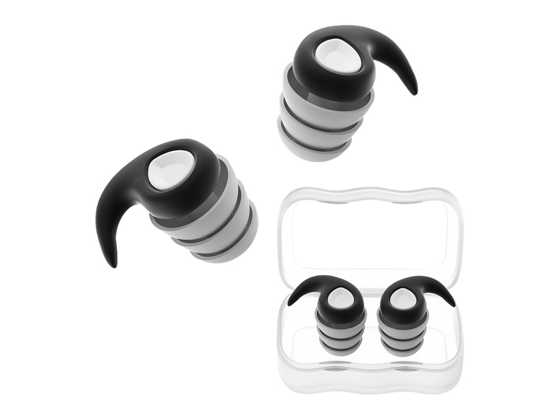 Tapones Para Niños De Silicona Impermeables Anti-ruido, Para Natación, Sueño, Estudio Y Trabajo - V-reel - Qt14 - Negro
