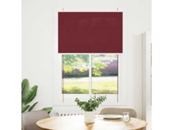 Maison Exclusive - Estor Plisado Rojo Burdeos 100x150 Cm Tela Ancho 99,4 Cm