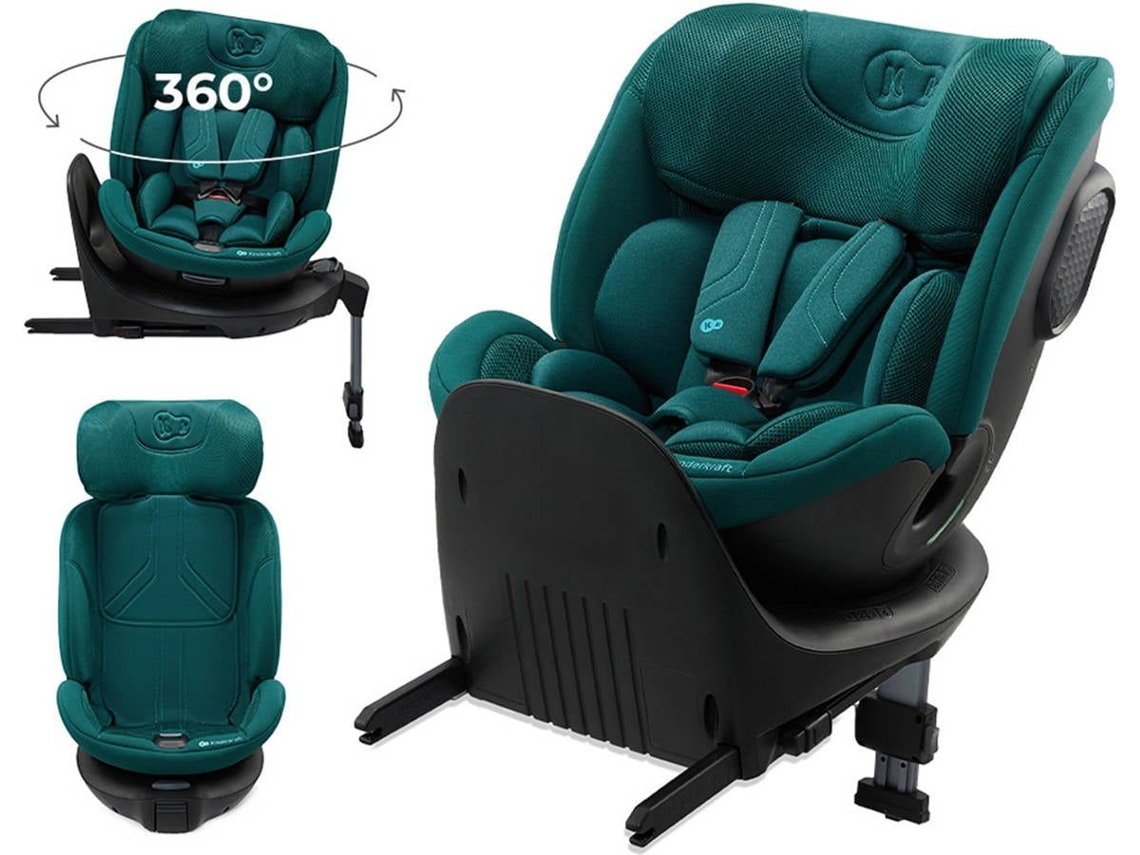 Silla De Coche Kinderkraft XRIDER 2 i-Size 40–150 cm evolutiva con EASY GROW, ERGO PAD+ y AIR FLOW Verde