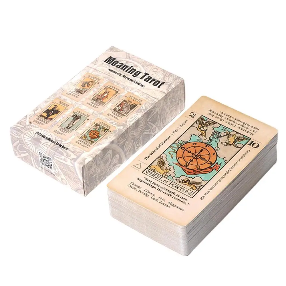 Significados E Interpretaciones De Las Cartas Del Tarot: Baraja De Tarot Retro De 78 Cartas
