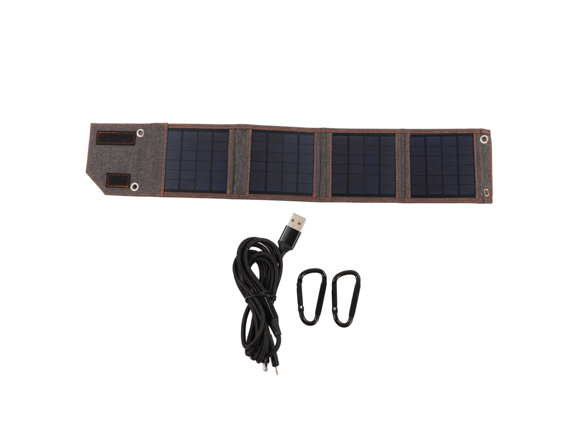 Panel Solar Plegable 8w 5v Usb Cargador De Silicio Policristalino Para Camping Senderismo Montañismo Bolsa Plegable