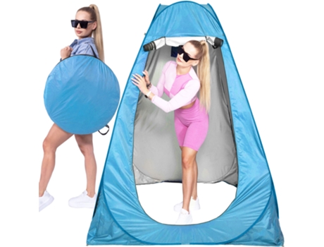 Vestuario de Playa Tienda Multifuncional 120 X 120 X 190 cm con Ducha de Playa y Bolsa de Transporte Pop-Up.