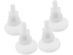 Juego de 4 tornillos para tapa de inodoro, accesorios de fijación y montaje para usar en B Gokoco