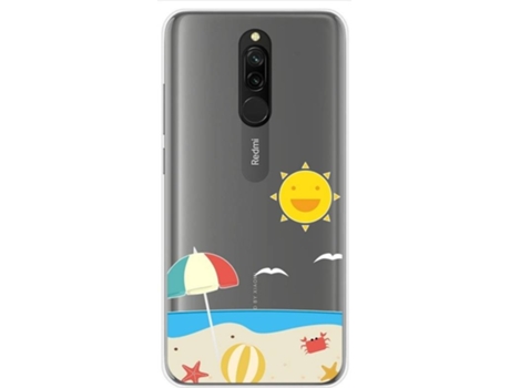 Carcasa Xiaomi Redmi 8 TUMUNDOSMARTPHONE Dibujos Transparente Multicolor