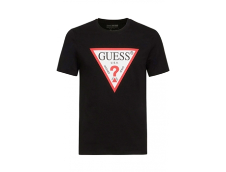 Camiseta GUESS JEANS Algodón Hombre (XL - Negro)