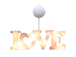 Letra Luminosa Led En Forma De Corazón, De Alto Brillo, Decorativa, Para Bodas, Con Práctico Gancho.