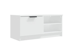 Mueble TV 80x35x36,5 cm Madera Procesada Blanco MAISON EXCLUSIVE
