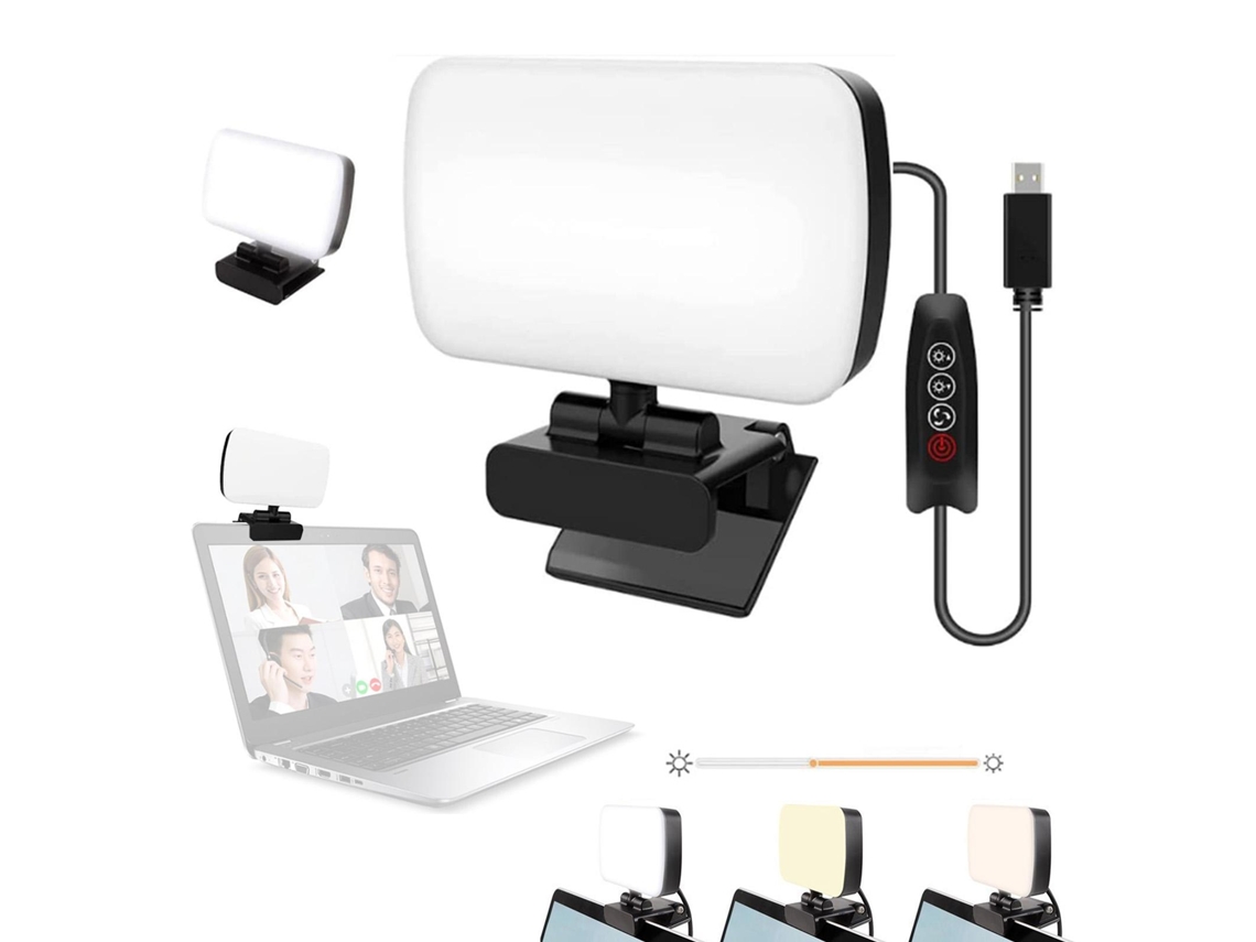 Luz Led Para Vídeo Ajustável Luz De Enchimento Para Conferência Transmissão Ao Vivo Portátil
