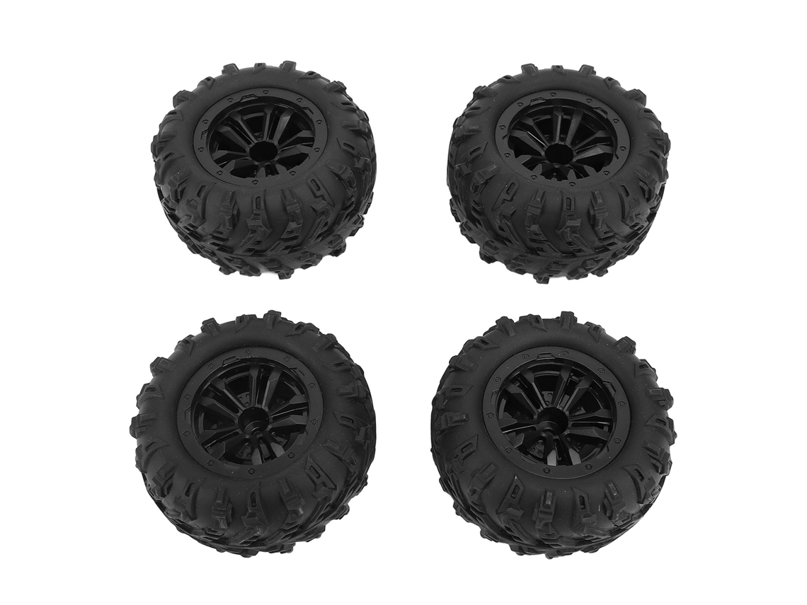 4 Neumáticos De Repuesto (izquierdo Y Derecho) De Goma Para Wltoys 144001 144002 Scy16101 Scy16102 Mjx H16h H16e