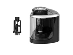 Apontador de lápis elétrico Bjww-sharpener, a bateria, portátil, fácil de usar, para crianças e estudantes, preto.