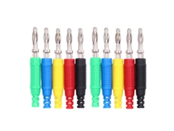 2026velora-2 Set Conector Banana Lanterna Plug Hembra Socket Macho Latón Para Equipos Industriales Inversores