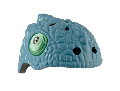 Casco de Bicicleta para Niños CRAZY SAFETY Camaleón Azul Certificado EN1078