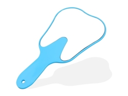 Bonito Espejo Con Forma De Diente: Espejo De Maquillaje De Mano Con Asa Para Mujeres Y Niños, Espejo Dental Portátil.