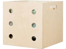 Caja de Almacenamiento BENLEMI Dice Six (Marrón - Aglomerado Abedul - 33x37x33 cm)