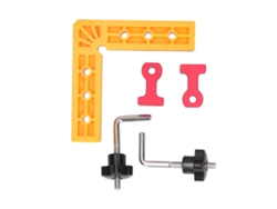 Prendedor de Ângulo Reto 140x140mm Clamp de Carpintaria Portátil ABS e Alumínio | S/MARCA