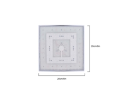 Cabezal de ducha cuadrado con sensor de temperatura LED RGB para baño