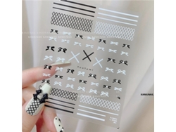 Pegatinas De Uñas Estilo Japonés 5d, Kit De Láminas Acrílicas Deslizables Para Uñas Diy