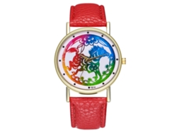 Reloj De Pulsera Analógico De Caja Redonda Con Movimiento De Cuarzo. A La Moda.