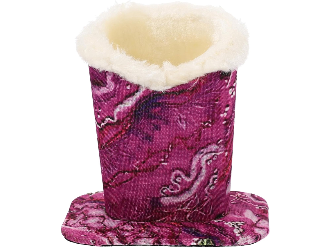 Elegante Práctico Soporte Gafas Cuero Ideal Oficina Salón Protege Diseño Único Reutilizable Rosa Tus Sol