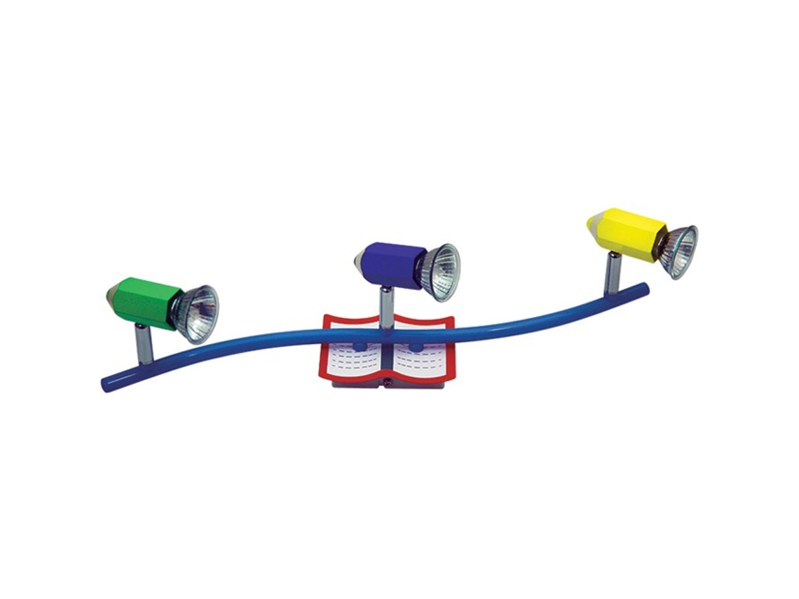Aplique Escola 3Xgu10 C.50Xl.15Xalt.20Cm Multicores FERRIMEX