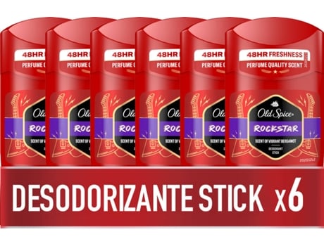 Desodorante Stick OLD SPICE Rockstar (6 X 50 ml)