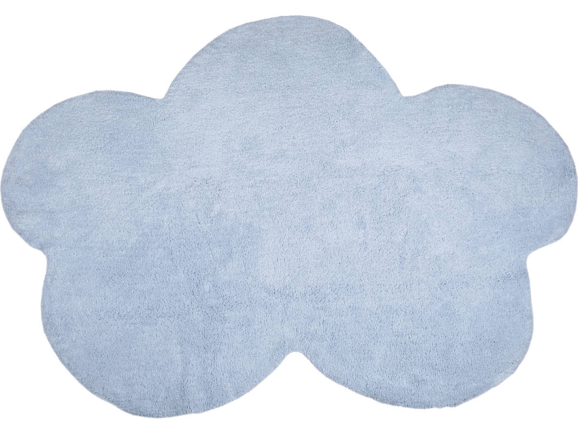 Sherlock Holmes Pensativo idioma Alfombra Infantil HAPPY DECOR KIDS Cloud (Azul - Algodón - 160x120 cm)