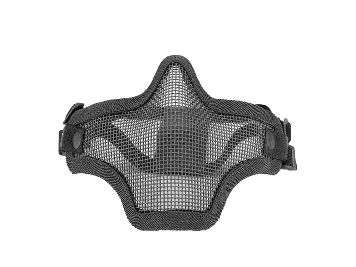 2026-guardia Facial Media De Acero Con Malla Diseño Cool 54-62cm Cubierta De Cabeza Para Actividades Al Aire Libre Negro