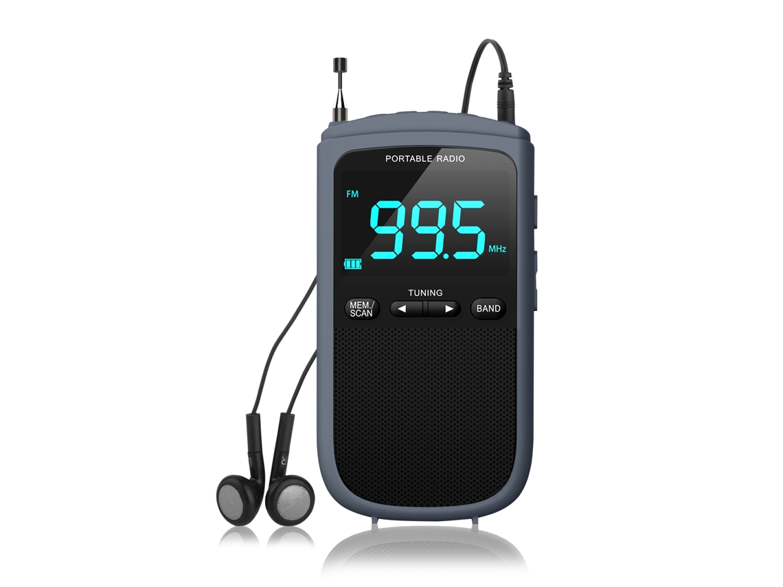 Mini radio portátil AM/FM Mdug