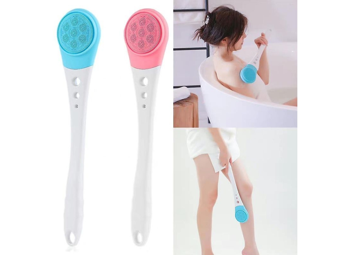 Cepillo De Baño Eléctrico Con Cerdas Suaves Y Mango Largo, Resistente Al Agua, Para La Espalda Y El Cuerpo.