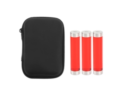 Ats-pluma Giratsoria Con Imanes Acrílico 3 Secciones Pluma Fidget Giratsoria Para Dedos Con Estuche De Cuero Rojo