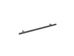 Tirador de acero inoxidable para muebles con una distancia entre centros de 224 mm y acabado en barniz negro mate. Juego de 6 unidades. HARDWAREXCHANGE
