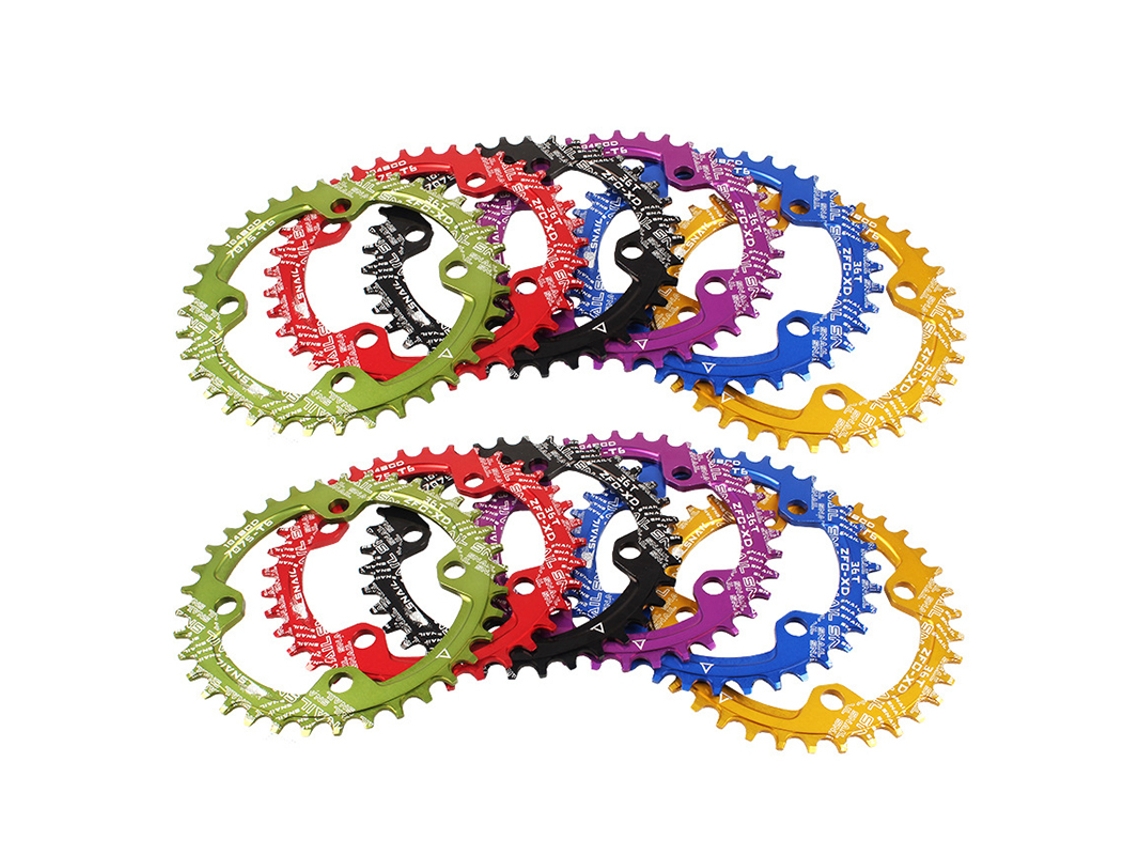 Piñón de bicicleta Snail 96/104bcd, dientes anchos/estrechos, redondo/ovalado, 32 38tvayotoy