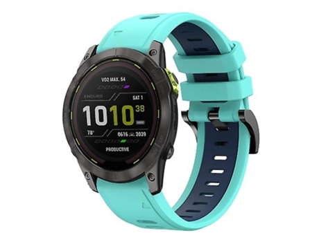 Correa De Reloj Inteligente Para Garmin Enduro 2 26 Mm Banda De Reloj De Silicona Deportiva De Verde Menta - Azul VENISYMLIS