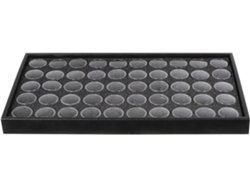 Estuche compacto para herramientas de uñas con 50 compartimentos, fabricado en plástico ligero, para guardar diamantes de imitación, cuentas y más. SFUSHOS