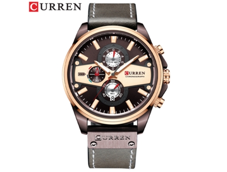 Relojes para Hombre, Relojes de Pulsera con Correa de Cuero Reloj de Negocios con Calendario de Cuarzo para Hombres-Café con cáscara de café LUUCOZ...