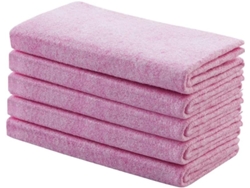 Juego de 5 paños de limpieza reutilizables para cocina, para platos, esponja, celulosa, color violeta, Vayotoy