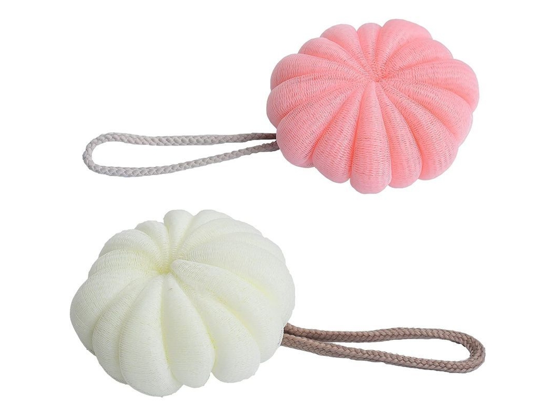 2 Esponjas De Lufa Para Baño, Exfoliantes Corporales Y Bolas De Ducha.