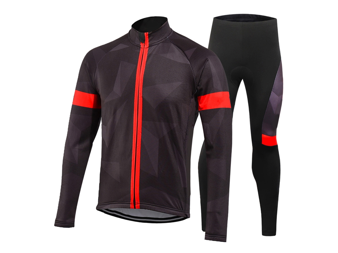 Conjunto De Ropa De Ciclismo De Invierno Para Hombre Con Chaqueta Impermeable Y Pantalones Acolchados 3d