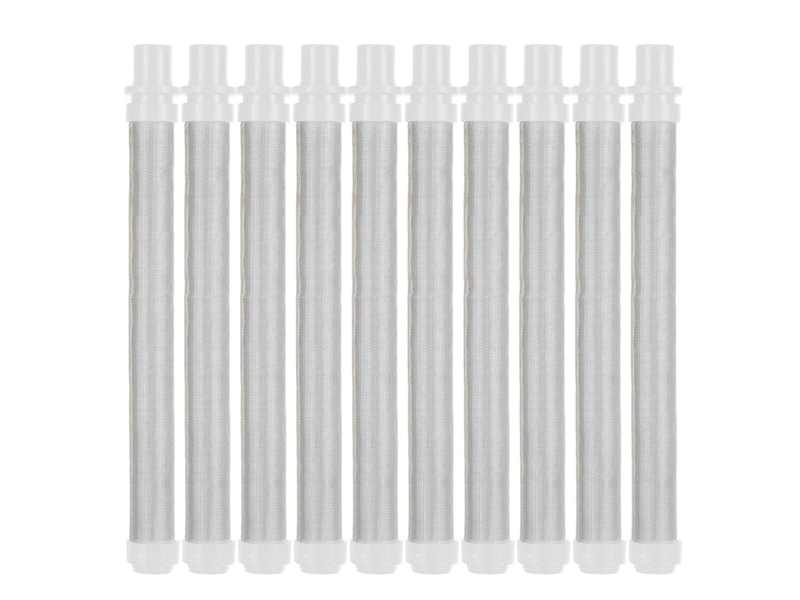 2026 Store-10 Piezas Filtro Para Pistola De Pintura Aérea Sin Aire Repuesto Aftermarket 50 Mesh Accesorios Eficientes Blancos