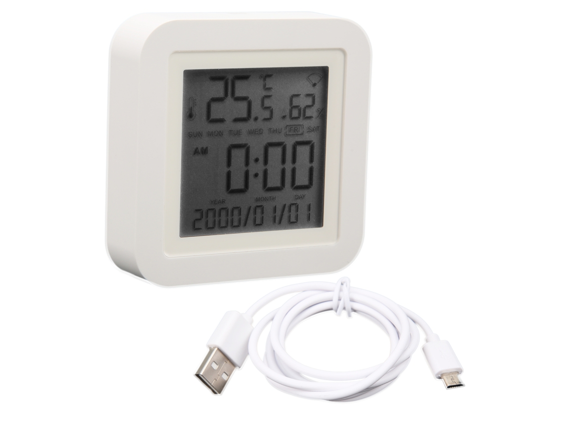 Termómetro Higrómetro Digital Wifi Con Sensor Inteligente Th06 Para Medir La Temperatura Y La Humedad En Interiores.