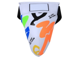 Protetor De Virilha Para Crianças Bn Fight Com Design De Grafite Para Boxe Sanda Taekwondo Branco