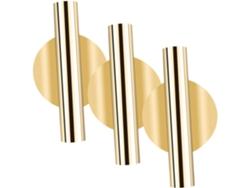 Juego De 3 Jarrones Colgantes Dorados Para Plantas, Ideales Para Colgar En La Pared.